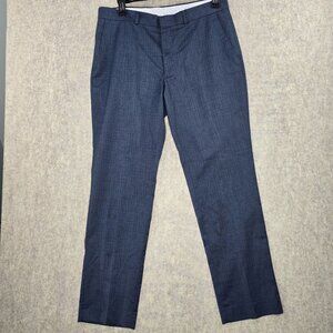 Kenneth Cole Mens Dress Pants 36x32 Navy Slim Fit Polyester/Rayon/Spandex